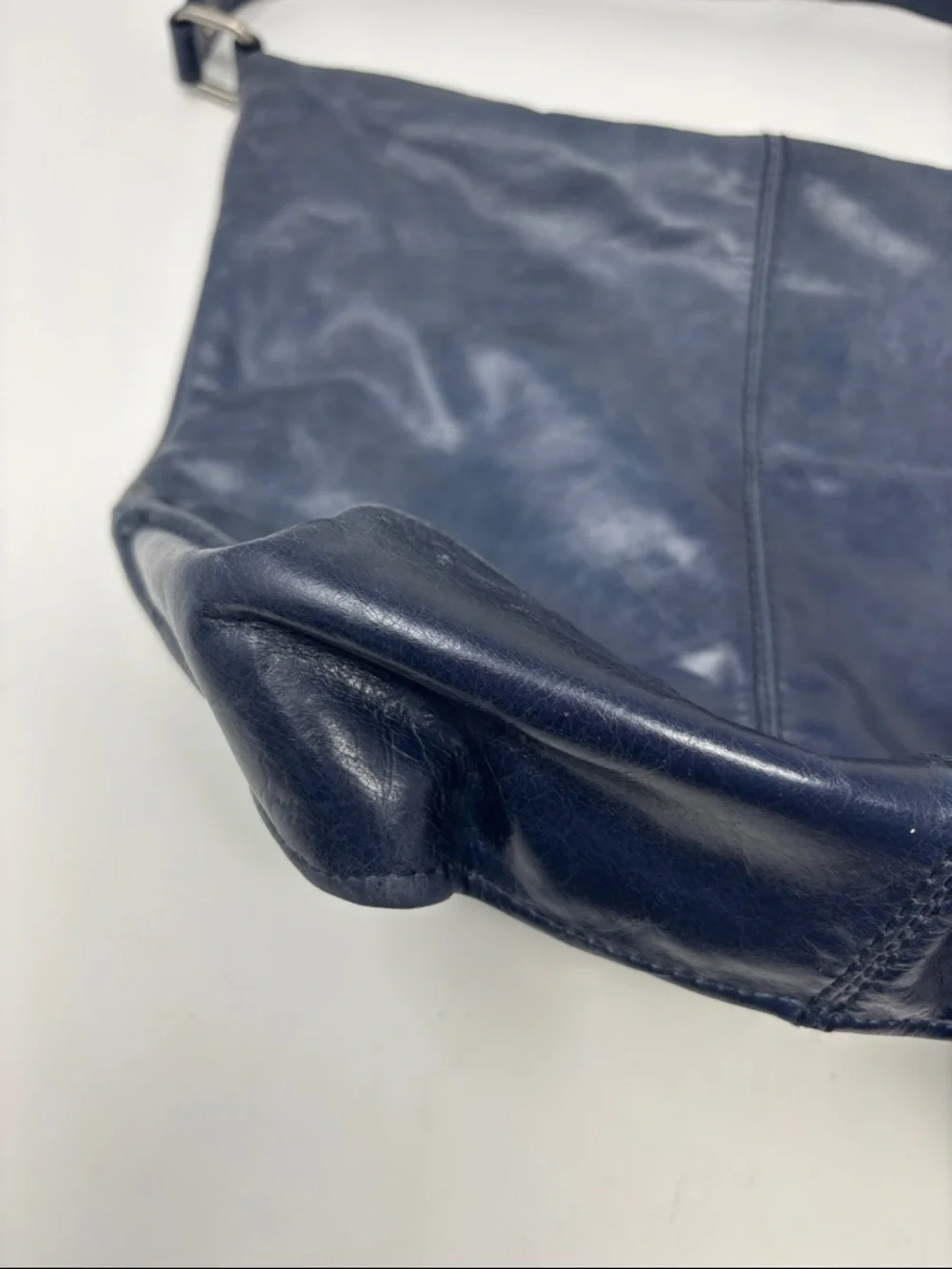Hobo | Leather Shoulder Bag blue grey